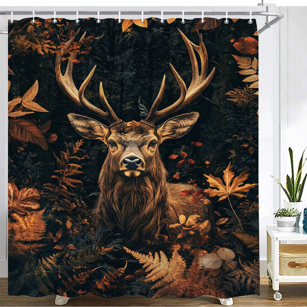 Forest Animal Pattern Shower Curtain Bath Curtain Printing Polyester fabric Bathroom Curtains for Home decoration curtain