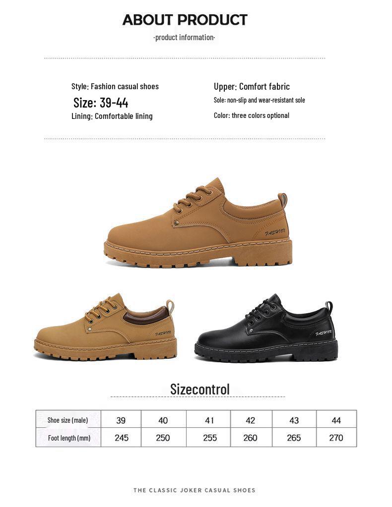 Men's 2025 Spring/Summer Non-slip Waterproof Hiking & Work Shoes, Wear-resistant & Versatile Casual Sneakers