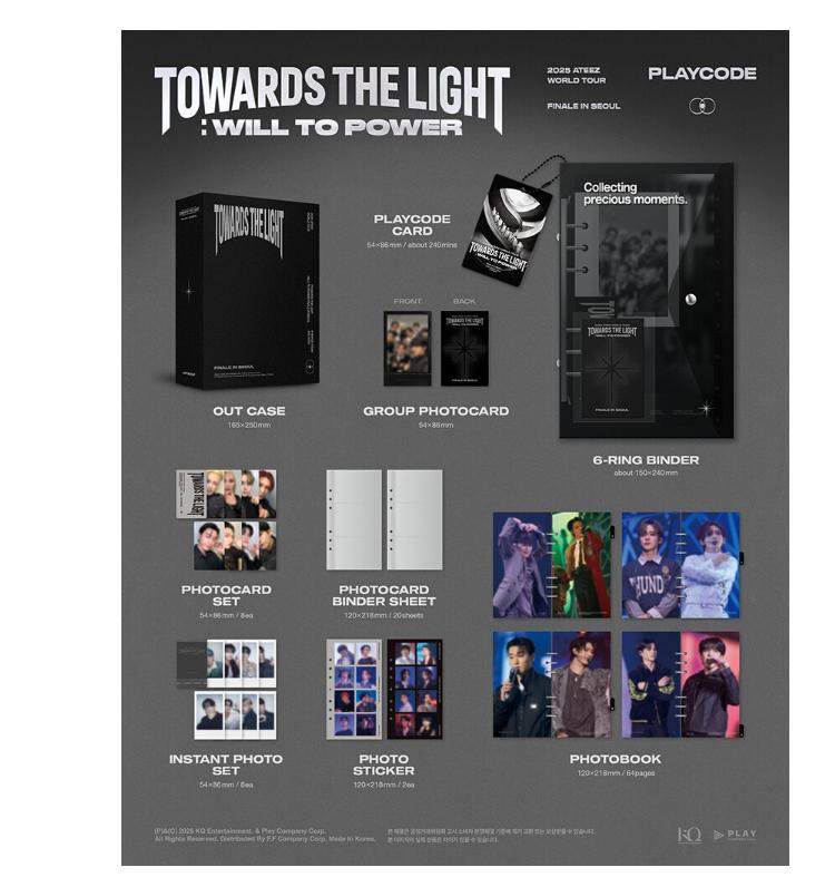 [Pre-order] ATEEZ – 2025 ATEEZ WORLD TOUR [TOWARDS THE LIGHT : WILL TO POWER] FINALE IN SEOUL PLAYCODE