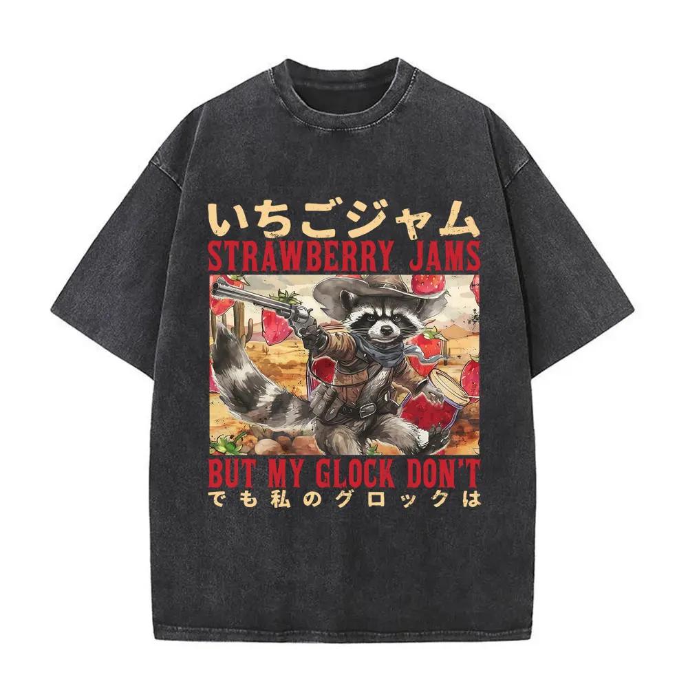Talloze Gruwelen Wachten Maar Ik Blijf Trouw Aan De Kaas T-shirt Grappig Japanse Stijl Muis Rat Retro Gewassen T-shirt Unisex