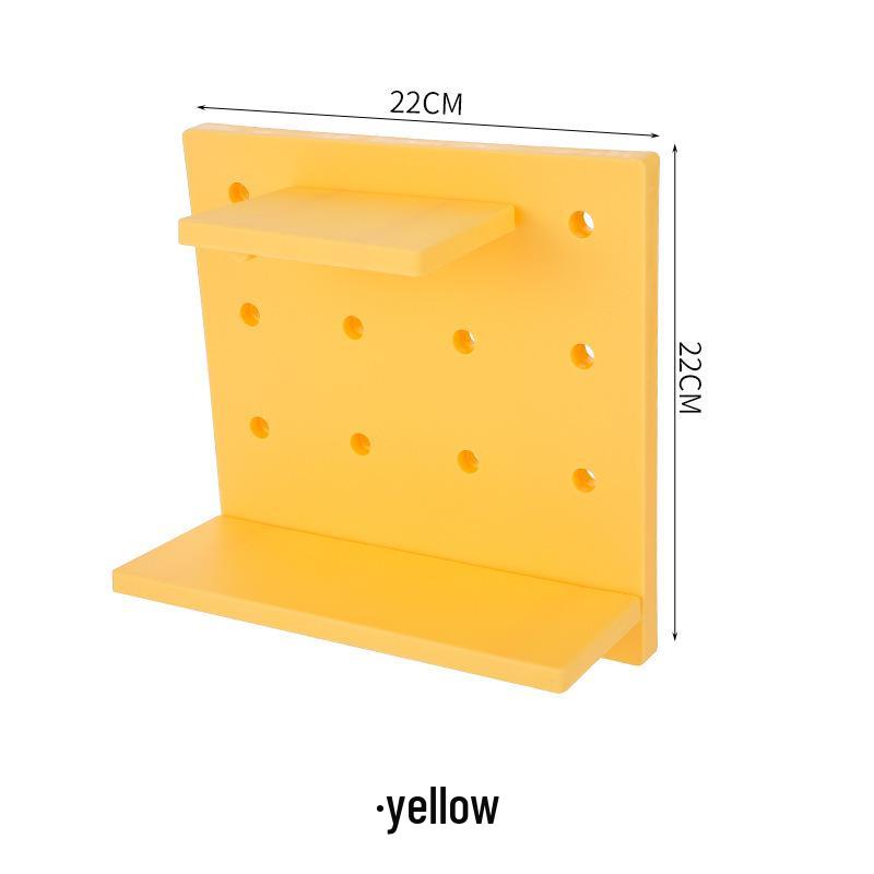 No-Punch Pegboard Wall Shelf for Kitchen & Bathroom Storage