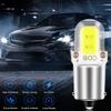 2/4/6Pcs BA9S Car COB LED Bulb DC12V LED Lights 3W Interior License Plate Light Marker Reading Auto Lamp White 6000K Signal Lamp