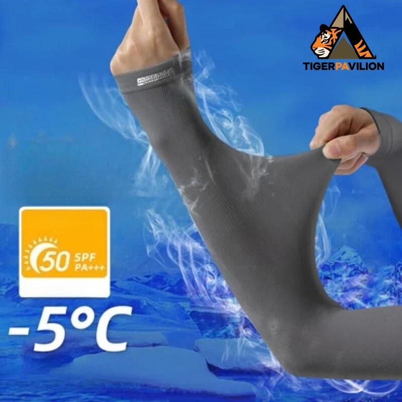 Ice Sleeves Ice Silk Sun Protection Sleeves Summer Basketball Sports Running Arm Guard Driving Fishing Long Sunshade