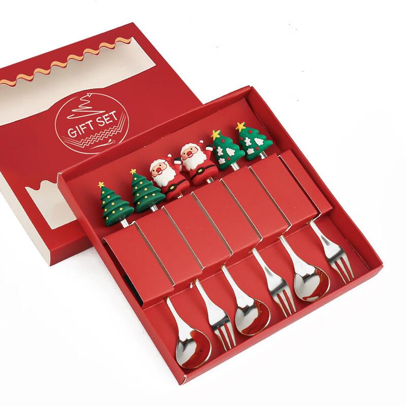 Christmas Fun Doll Stainless Steel Cutlery Set 6-piece