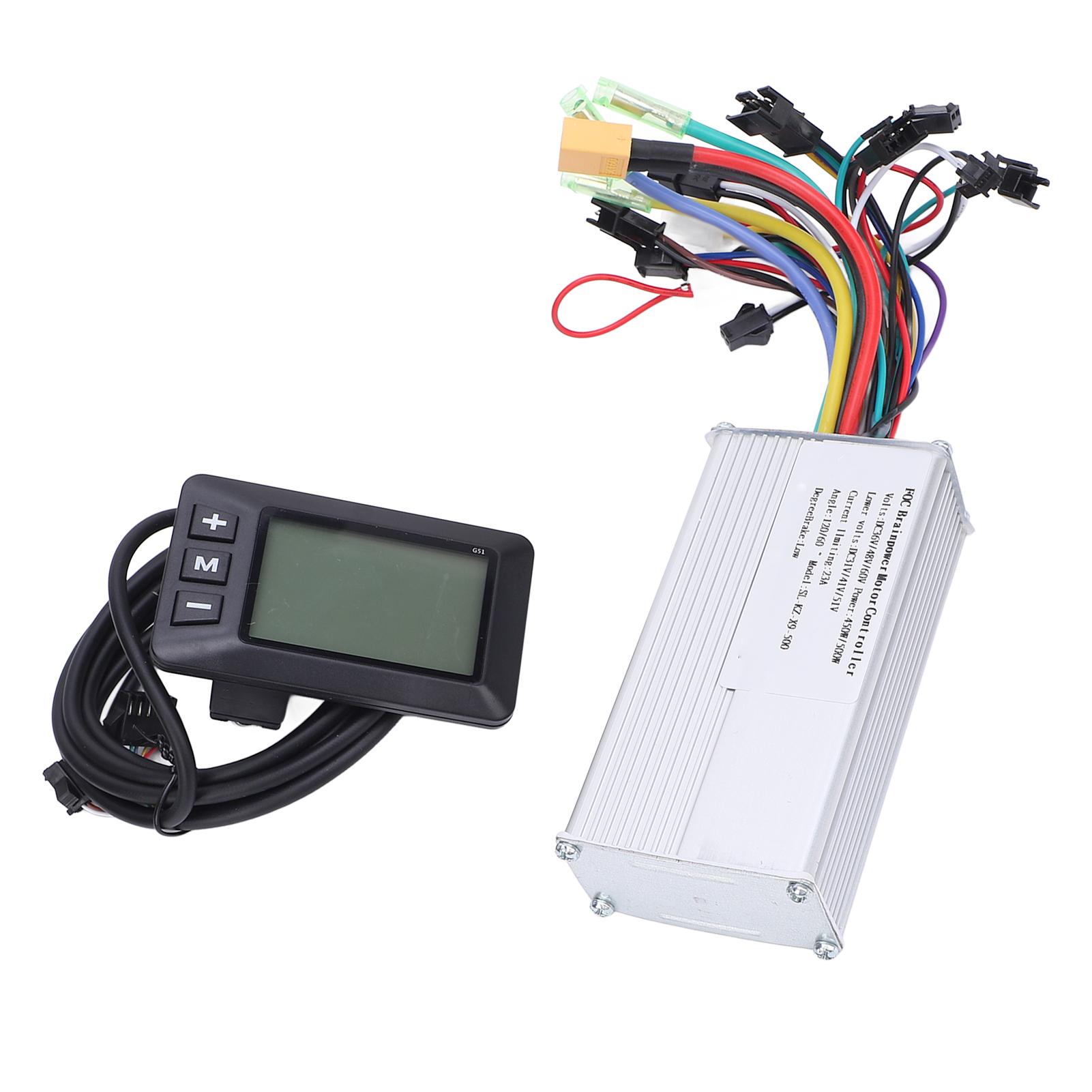 

Комплект контроллера двигателя 36В 48В 60В 450Вт 500Вт Синусоидальный бесщеточный контроллер с панелью дисплея G51 для конверсии