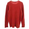 ZANONE Made In Italy 100% Wool Long Sleeve Crew Neck Sweater 54 Red Knit Men's Used