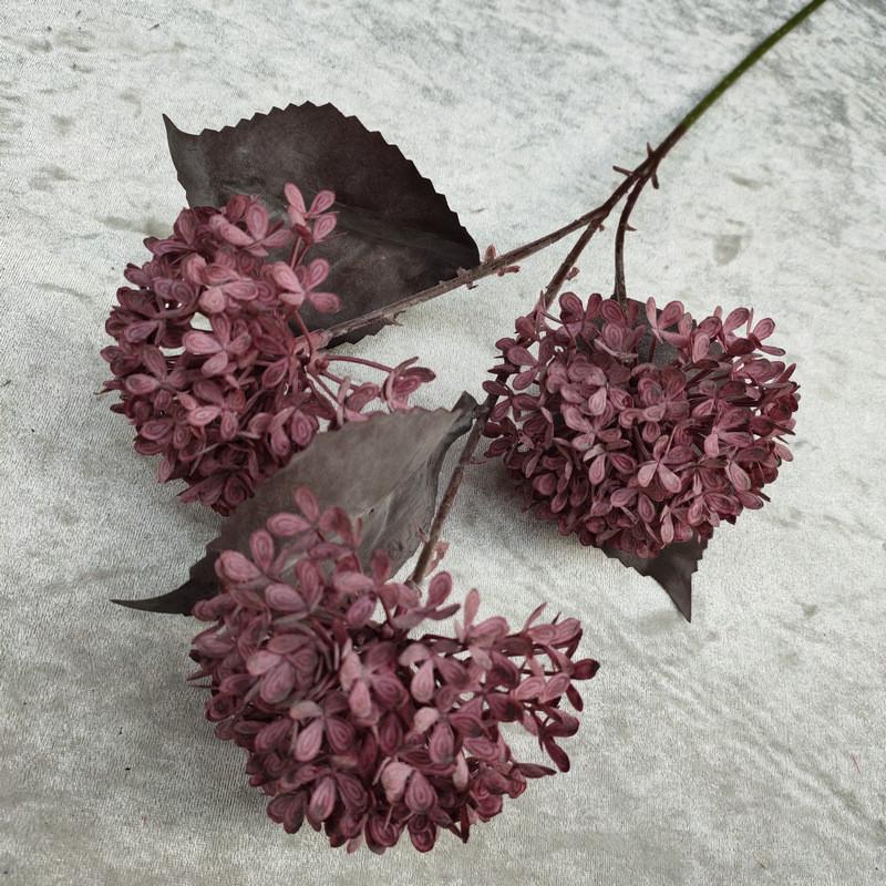 Artificial Snowball Hydrangea Stems Multibranch For Wedding Home Decor Gift