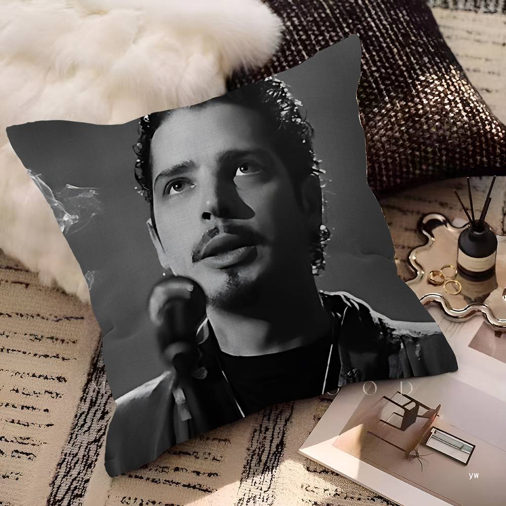 Chris Cornell Personalized Pillow Dust Cover Bedroom Kids Party Decoration Pillowcase Birthday Children Gift