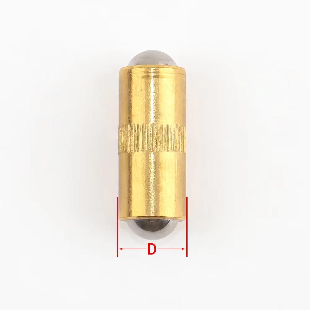 Dia2.5/3/4/5/6/7/8mm Brass Stainless Steel Both Side Ball Spring Plunger Mini Double Balls Plunger Locating Pin
