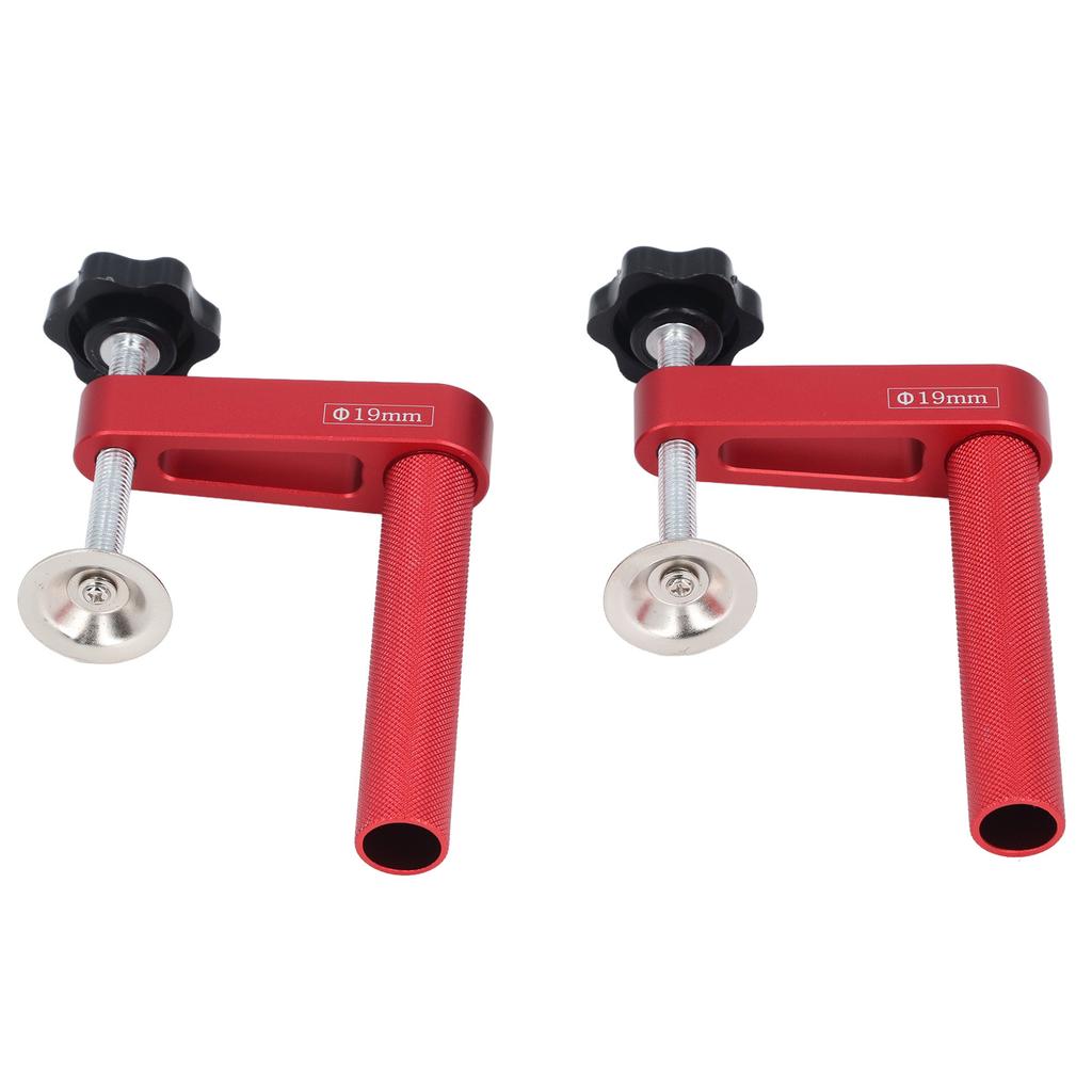 2Pcs Bench Dog Clamp Aluminum Alloy Hold Down Bench Hole Clamp DIY Woodworking Tools 19mm