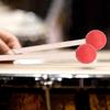 2Pcs Drum Mallet Hammer Musical Instrument Accessories for Xylophone   Timpani   Snare DrumsRed