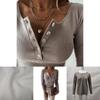 Stylish Women's V Neck Button T Shirt Tee With Long Sleeve And Soft Fabric For Everyday Wear