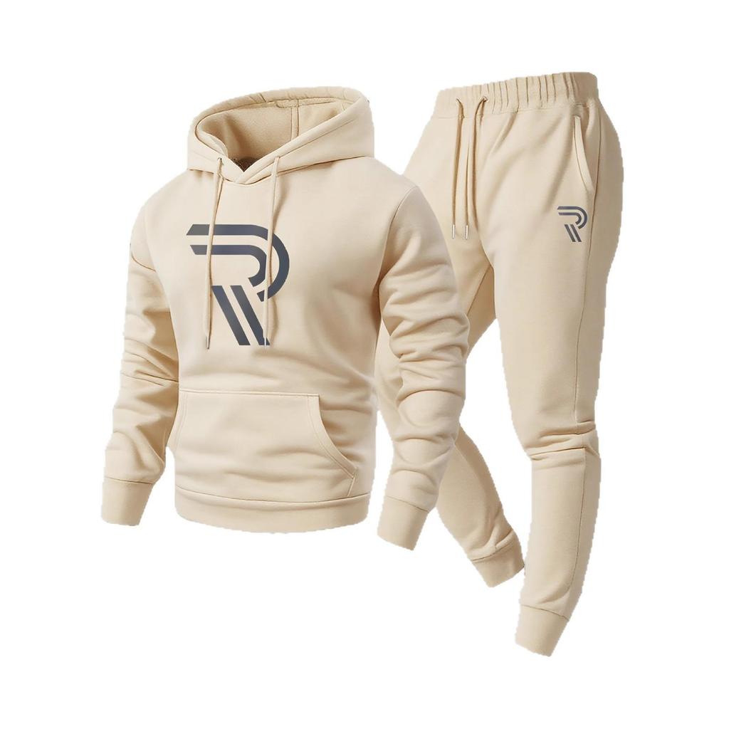 European Unisex Casual Hoodie & Sports Suit Set