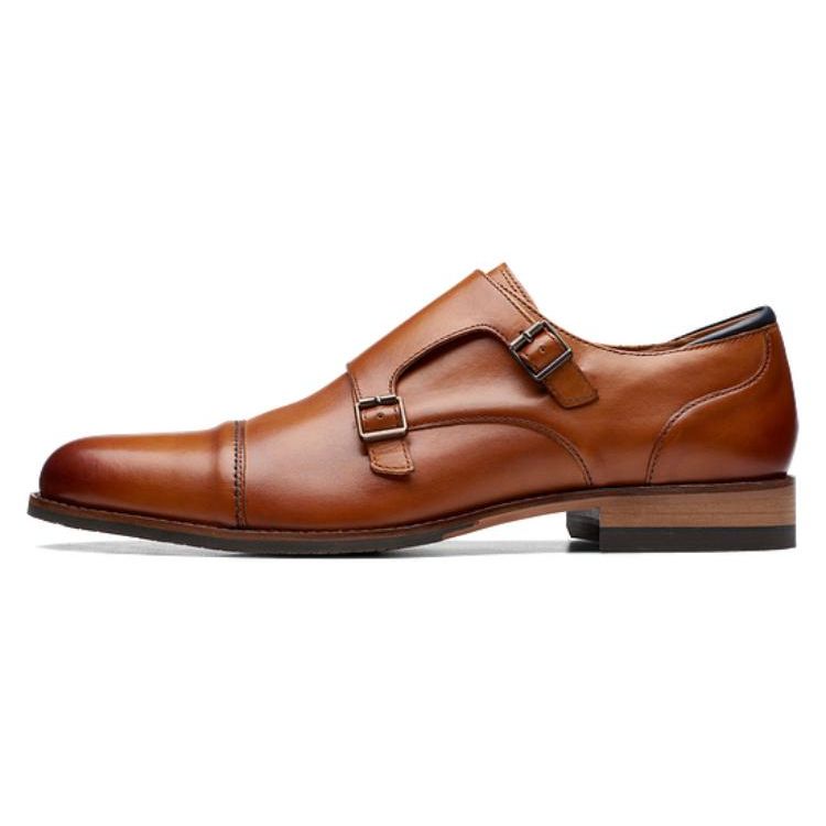 Clarks Top Layer Cowhide Business Commuting Formal Leather Shoes Men Shoes Brown 261724527