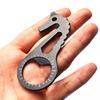 8 In1 EDC Outdoor Multi Function Bottle Opener Wrench Screwdriver Keychain