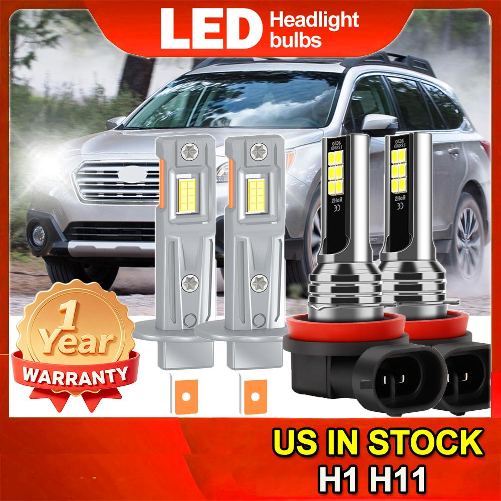 4pcs H1 LED headlights 3570 CSP H11 Fog Lights 6000K Convesion Lamp Bulbs Kit DC12V Car LED headlamps