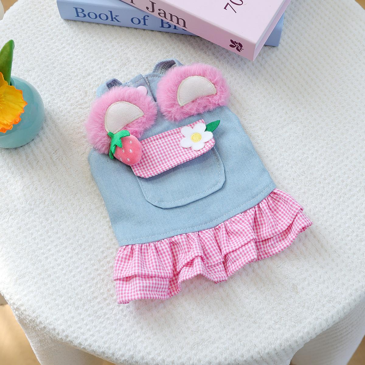 

Dog & Cat Denim Jacket Spring Summer Pet Clothes Lightweight Comfortable Fashionable Coat for Small Pets XL
