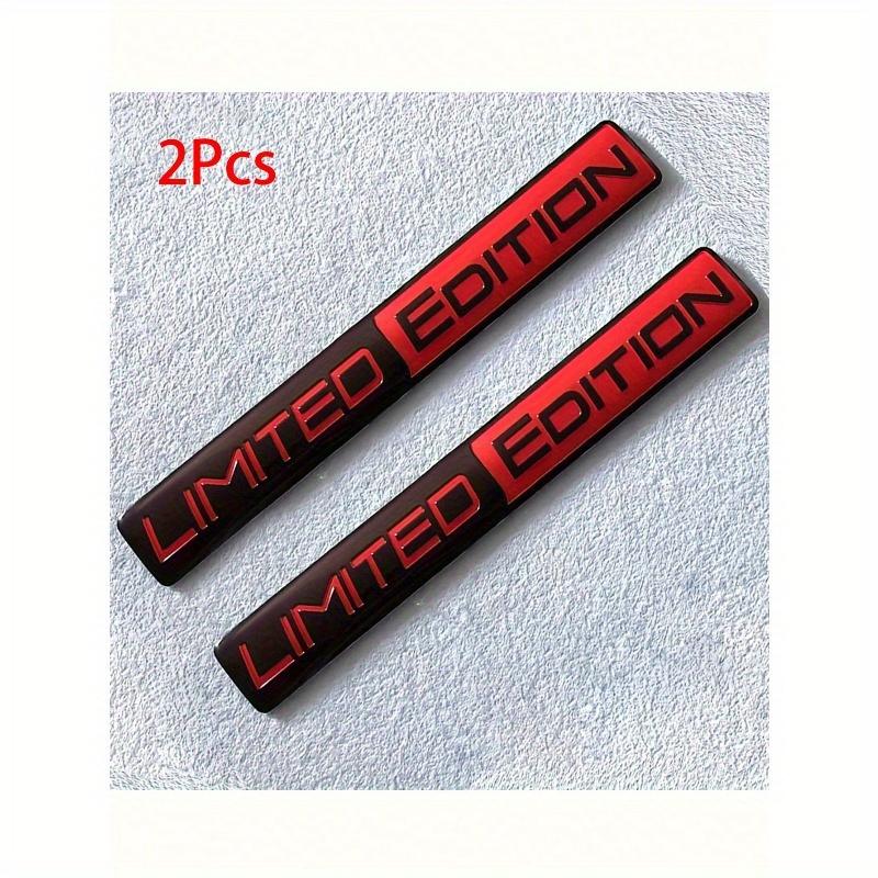 2pcs Limited Edition Metal Badges, Racing Sport Patches, Car Decor Stickers