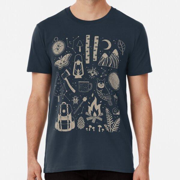 Do lesů S až 5XL Vyrobeno v AU/USA Tričko