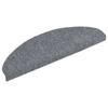 Self Adhesive Stair Treads 5 Pcs 65 X 21 X 4 Cm Light Grey Semi Round Large