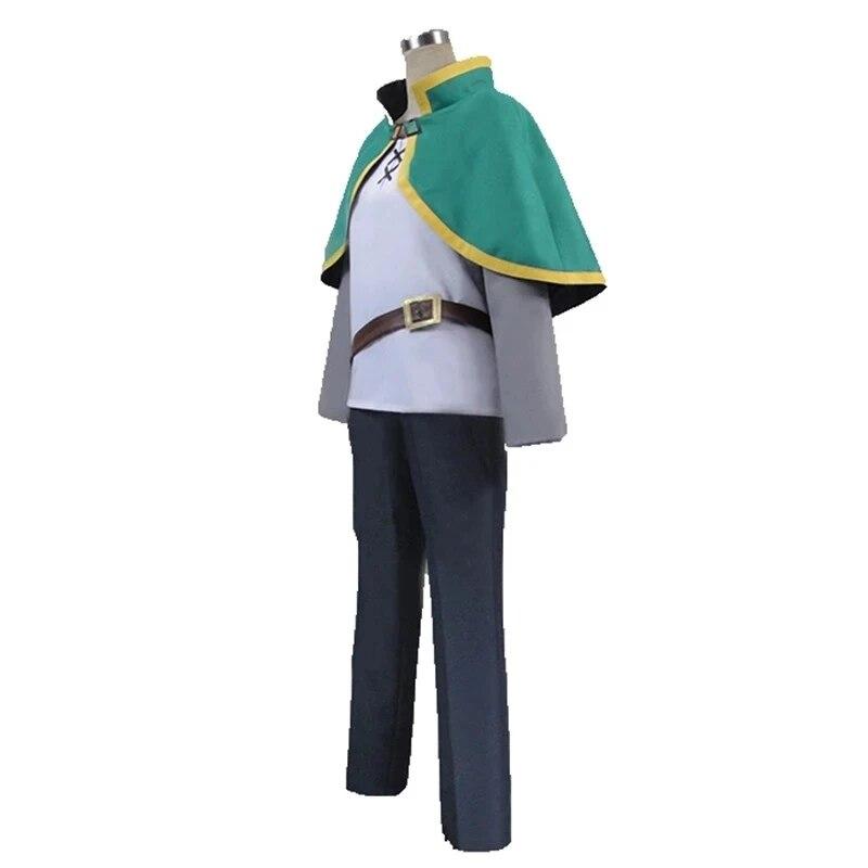 Kono Subarashii Sekai Ni Shukufuku O! Satou Kazuma KonoSuba Kazuma Cosplay Costume Green Set Clothing Free Shipping