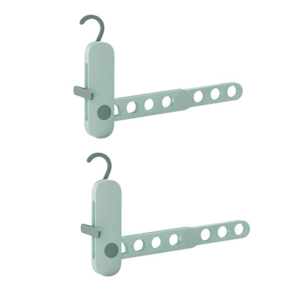 2Pcs Plastic Folding Clothes Hanger Rack 7 Holes Clothes Drying Rack  Hotels