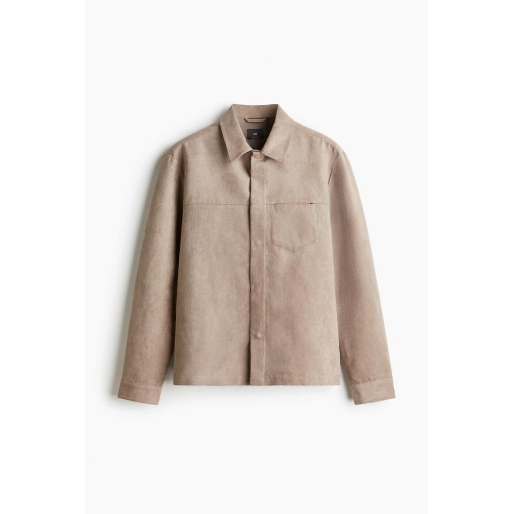 

HM Regular Fit Napped oversHirt бежевый M