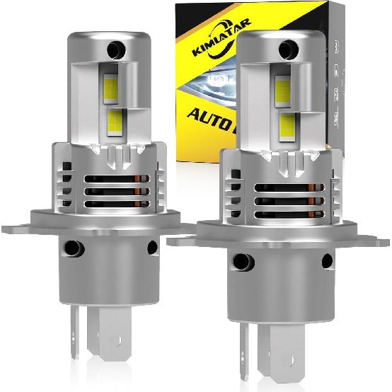 Latest H4 Light Bulbs,Super Bright Upgraded 900% 50000LM Brightness,1:1 Halogen Mini Size, 10-Year Lifespan, Plug And Play, H4/9003 Fog Bulbs,Pack Of