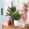 50pcs Artificial Pine Needles-Realistic Green Foliage for DIY Christmas Wreaths,Garden Decor,for Holiday Crafts,Tabletop Display