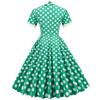 Vintage Polka Dot Printed Dresses for Women Summer Elegant Swing Rockabilly Party A Line Dress Ladies Midi Vestidos