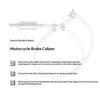 Brake Bleeder Hose With One Way Non Return Check Valve Fluid Extractor Pump Tool For Motorcycle Car Scooter Brake Caliper