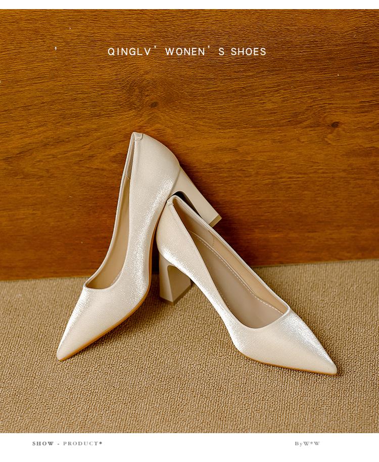 Korean Style High-End Versatile High Heels - Spring/Autumn 2025