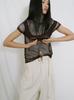 FROMWHERE Belt Detail Wide Pants Cream