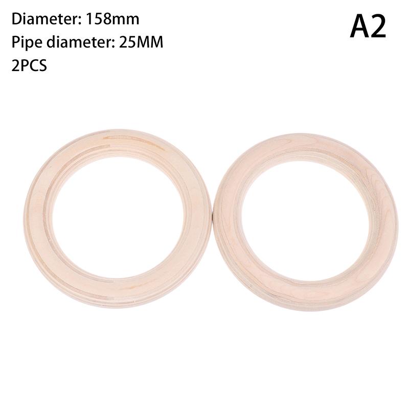 

2 шт./пары Деревянные кольца Портативные кольца для кроссфита и гимнастики Тренажерный зал Сила плеч Домашние фитнес-тренировки Физические упражнения Кольцо 25mm