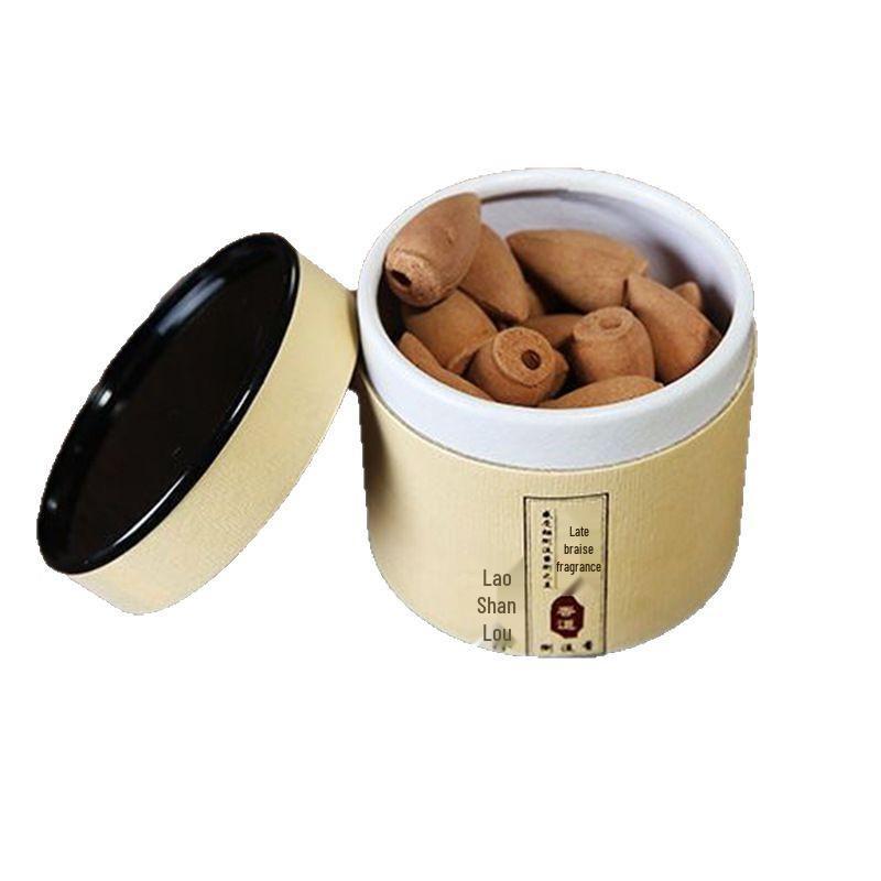 Natural Backflow Incense: Mugwort & Sandalwood Aroma, Indoor Household Tower with Refreshing Agarwood.