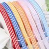 DIY Crafts Plaid Ribbon Assorted Colors Gift Wrapping Ribbon Gingham Ribbon  Home Decoration