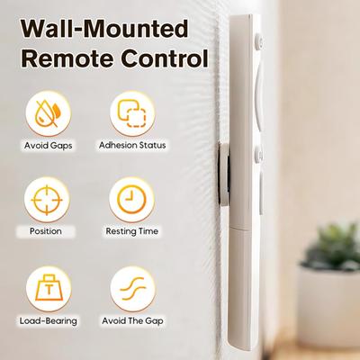 3/6/12Pcs Strong Magnetic Remote Control Holder Wall Mount Adhesive TV/Air Conditioner Remote Control Holder For Home Office