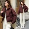 Winter new down cotton-padded clothes women's loose hooded short cotton-padded clothes cotton-padded jackets thickened bread clothes