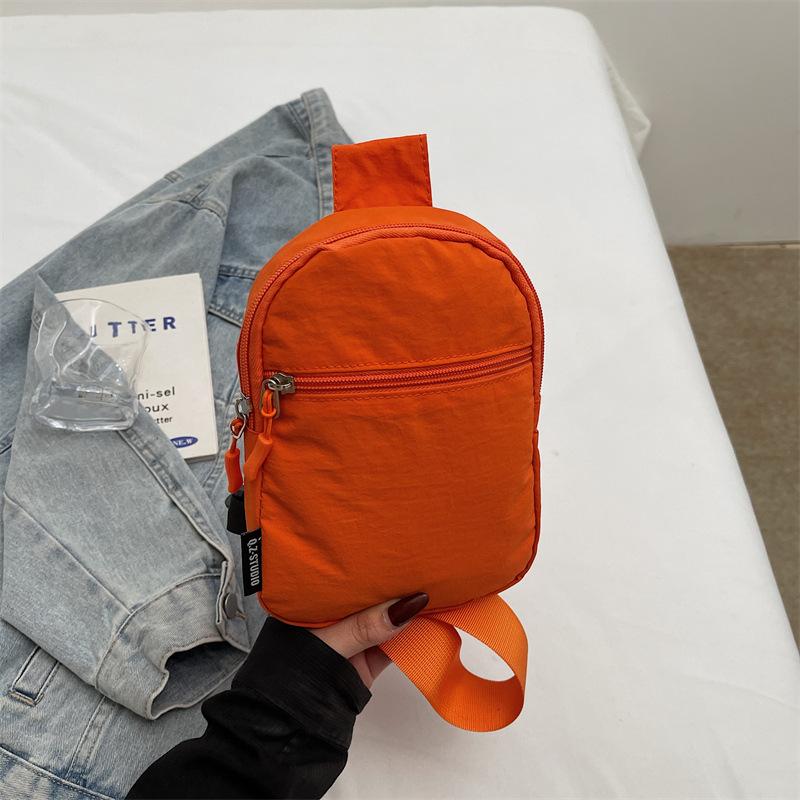 

Высококачественная, легкая дорожная сумка кроссбоди для женщин и маленький рюкзак на одно плечо для подросткового велоспорта оранжевый