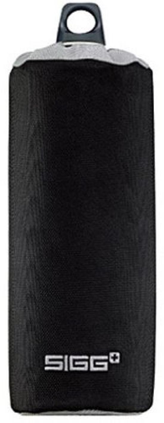 

SIGG Outdoor Water Bottle Case, Nylon Bottle Cover, Keeps Water Cold for 4-6 Hours, 0.6L, Black x Silver, 90121