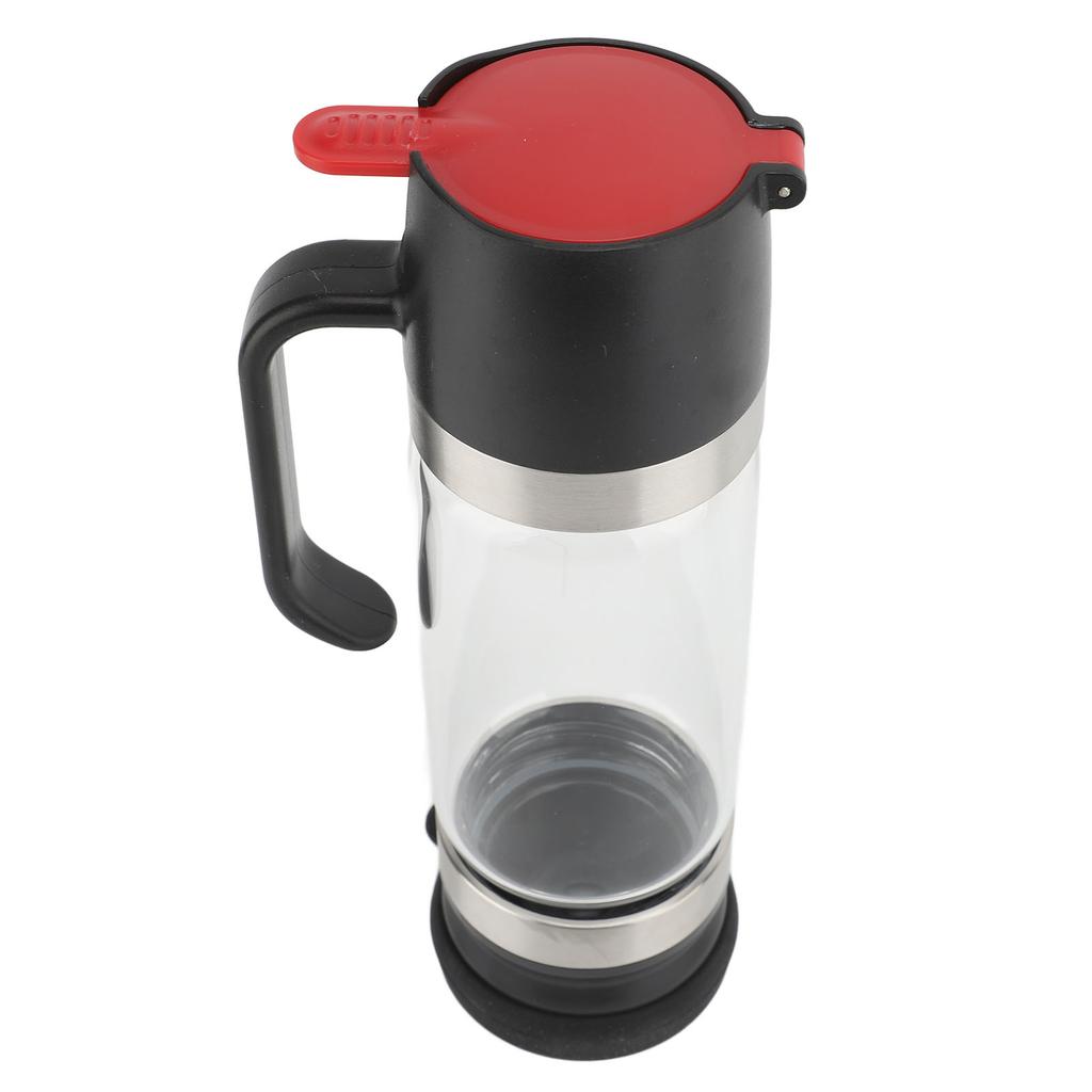 Honey Dispenser 350ml Clear Glass Syrup Dispenser with Handle Prevent Dripping Honey Container for Coffee Shops Restaurants Home