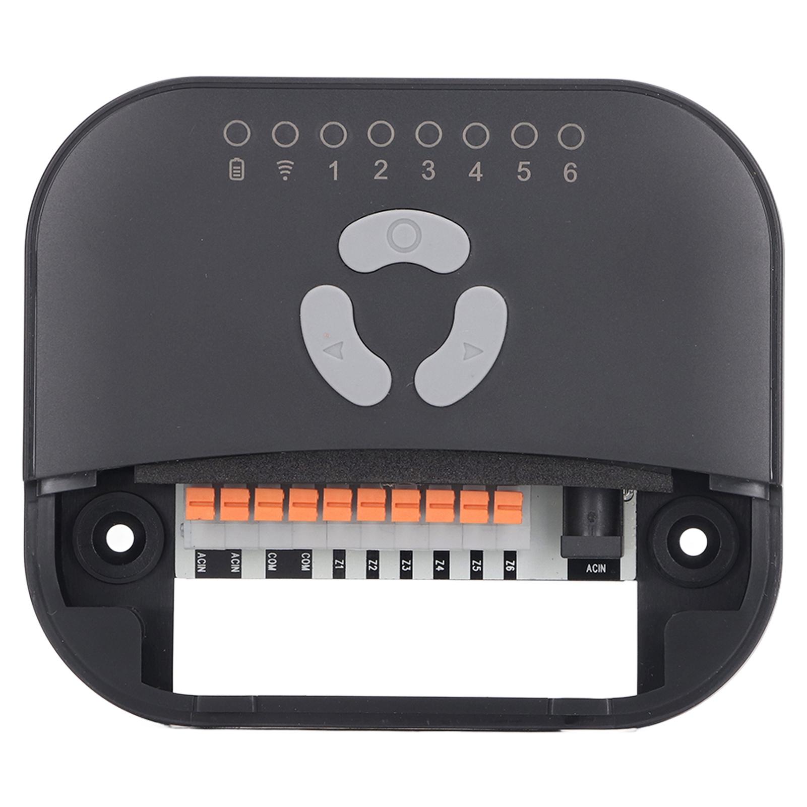 Controlador de Riego Inteligente Soporte para Tuya WiFi Temporizador de Riego de 6 Zonas Sistema de Riego Inteligente por Clima App Remoto gray