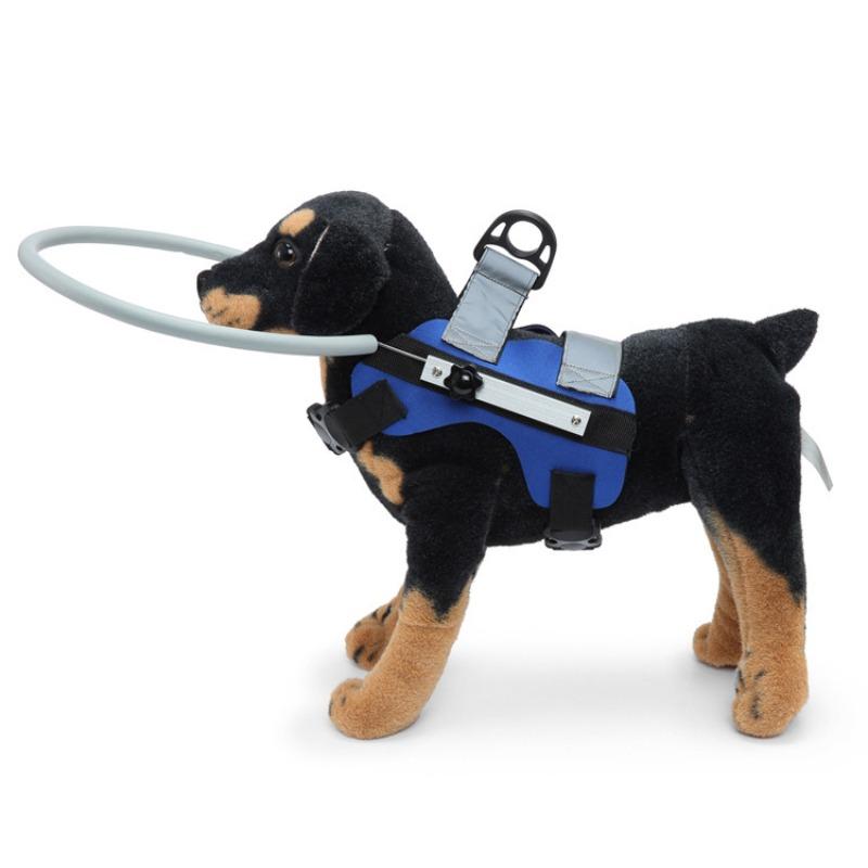 Arnés Halo para Perros Ciegos Anillo Protector Ajustable para Mascotas Reflectante Sin Golpes Ayuda para Caminar Collar de Soporte de Seguridad Para Perros Pequeños y Medianos