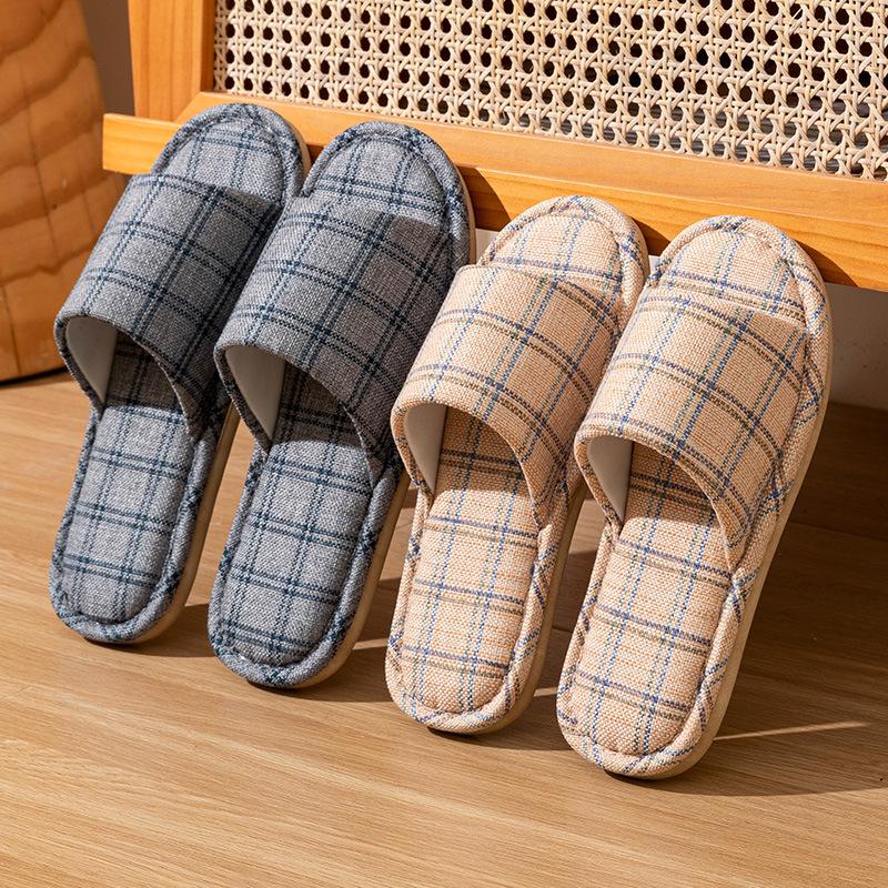 Linen Shoes, Indoor Home Anti-slip Slippers, Cloth Shoes