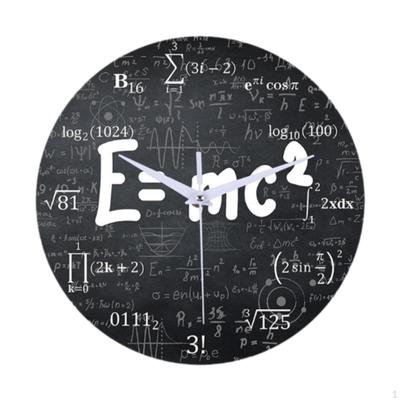 Math Wall Clock Decorative Creative, Practical Home Decor, Round Modern Silent Hanging