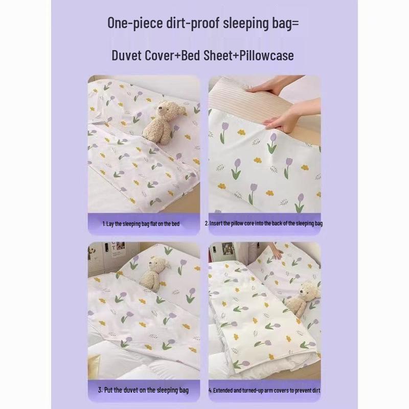 Portable Anti-Dirt Thickened Sleeping Bag for Travel - Single/Double