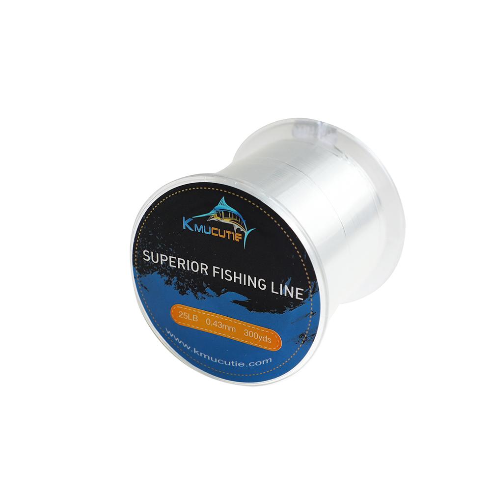Kmucutie Fishing Line Nylon String Cord Clear Fluorocarbon Strong Monofilament Fishing Wire Fishing Line (Clear,Fishing line) чистый