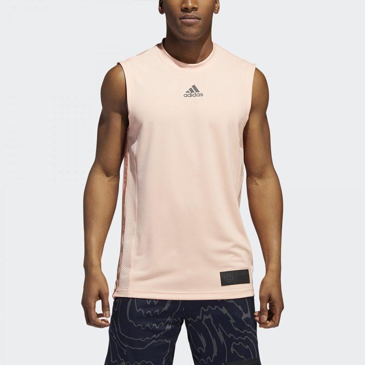 adidas Basketball Jerseys Men's Light Pink Moderate Straight Fit ED5031