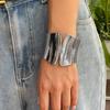 Ingemark 6 Styles Tendance Punk Asymétrique Lisse Bracelets à Ressort Mode Féminine Déclaration Large Manchette Bracelet Steampunk Bijoux Hommes