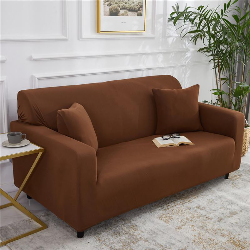 Elastic Solid Color Sofa Covers for Living Room Spandex All-inclusive Couch Cover Sectional Sofa Cover Stretch Furniture Protect